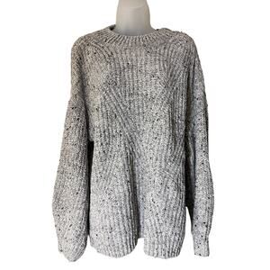 Calvin Klein chenille sweater grey speckled pattern
